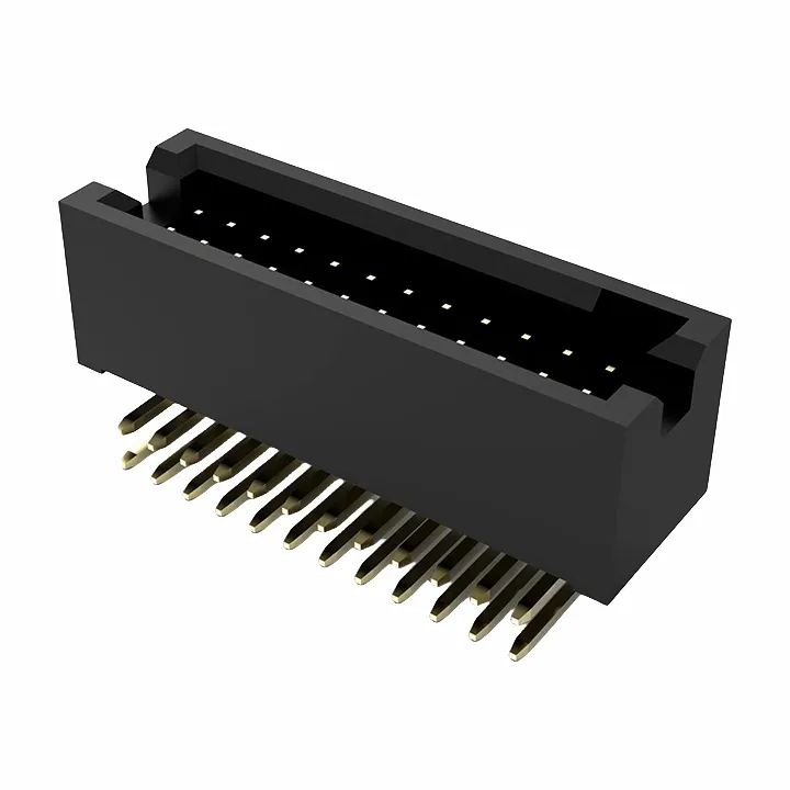 1,27 mm boks overskrift mannlig dobbel rad rett vinkel dukkert