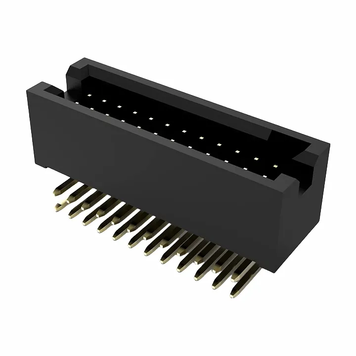 1.27mm boks overskrift mannlig dobbel rad smt