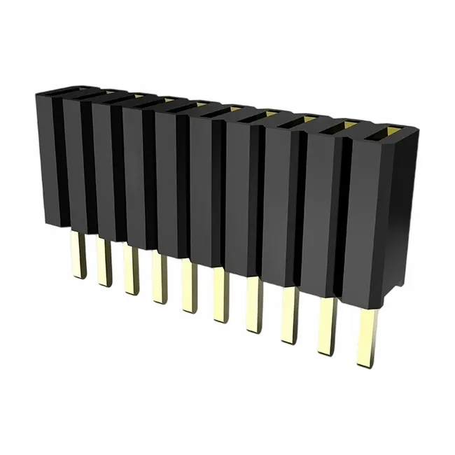 1.27x2.54mm kvinnelig header dobbel rad dukkert