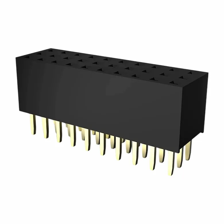 2,0 mm kvinnelig header tripple rad rett