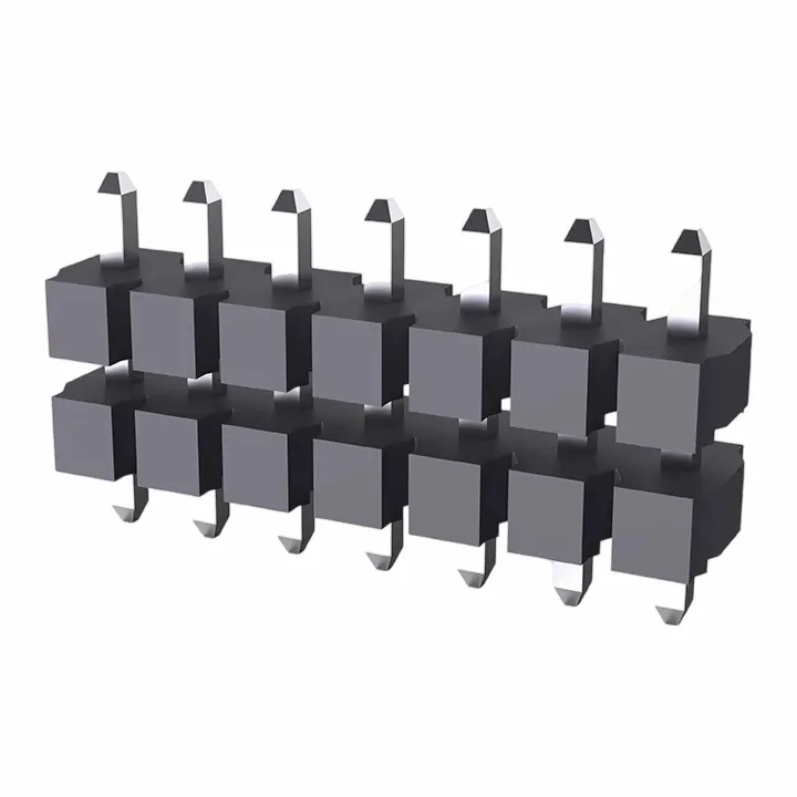 5,08 mm pin header enkelt rad dobbelt plast rett